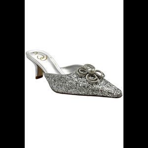 Sam Edelman Women's Brit Tour Heel Soft Silver - Medium